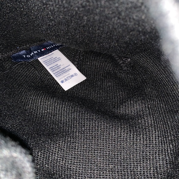 Tommy Hilfiger Logo OSFA Black Knit Beanie & Scarf New w.out tags - Picture 10 of 13
